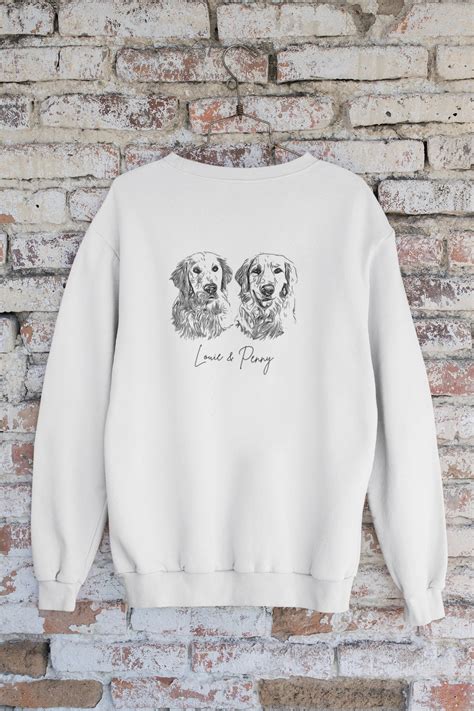 Embossed cotton pet sweatshirt in light grey